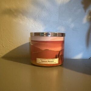 Bath and Body Works White Barn Candle 3 Wick Sunset Desert